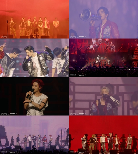 Enhyphen 在美國 Coachella 第二個舞台上表演...